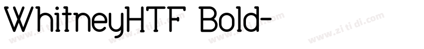 WhitneyHTF Bold字体转换